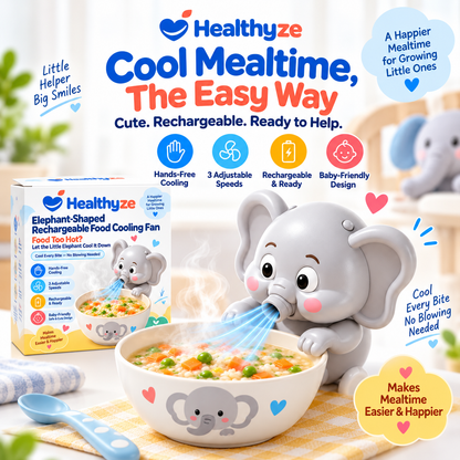 Healthyze Elephant-Shaped Rechargeable Food Cooling Fan