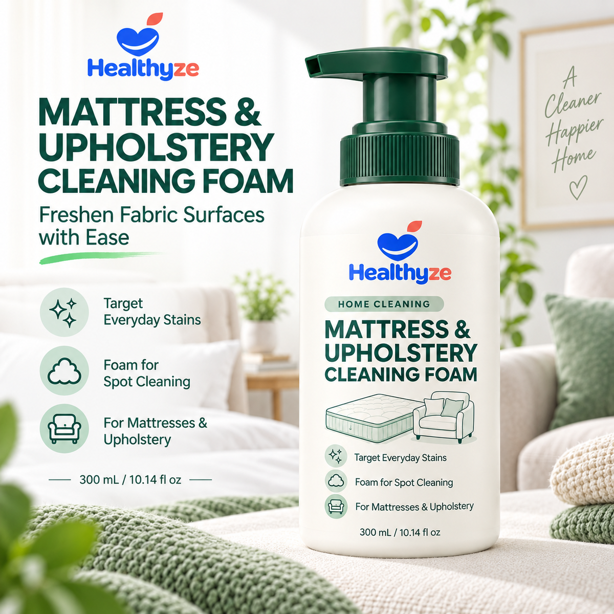 Healthyze Mattress & Upholstery Cleaning Foam